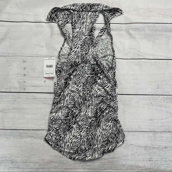 Free people black/white animal print tank - Picture 4 of 6